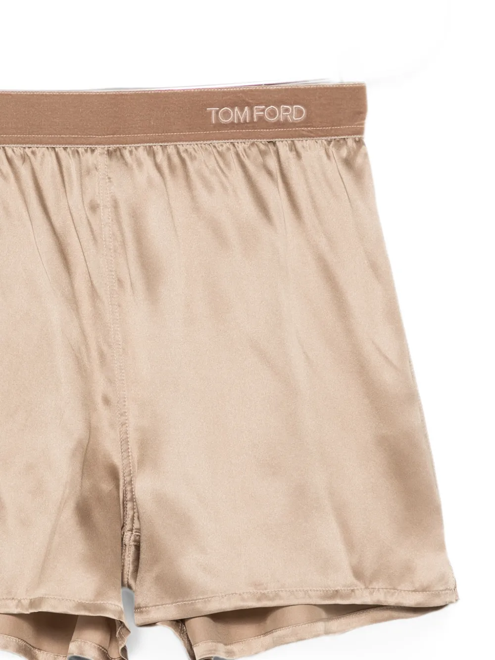 TOM FORD Shorts met logoband Beige