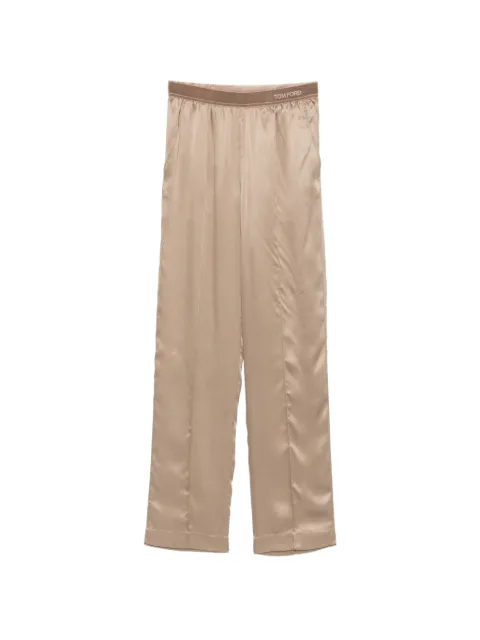 TOM FORD logo-waistband trousers