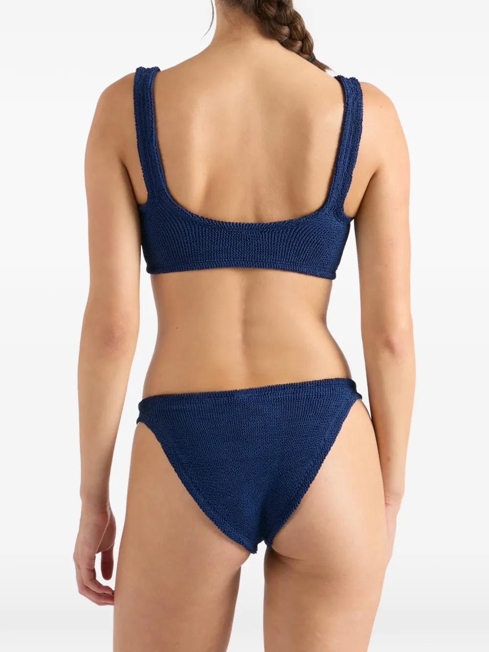 Hunza G Julia bikini met gouden ring Blauw