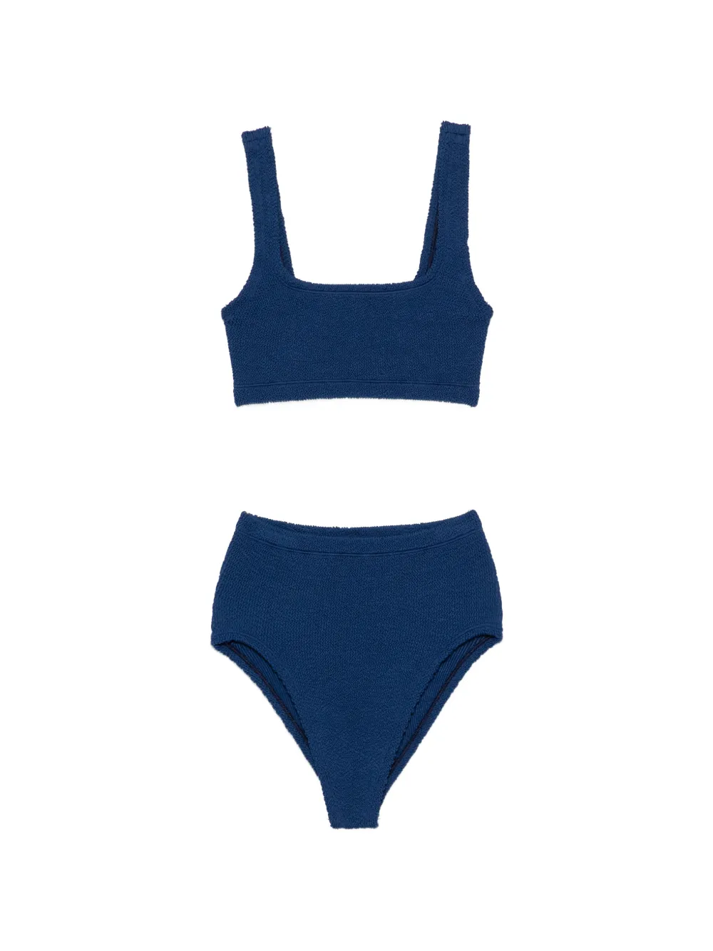Hunza G Patricia crinkle-effect bikini - Blu
