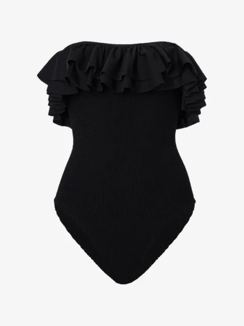 Hunza G Eloise ruffled swimsuit