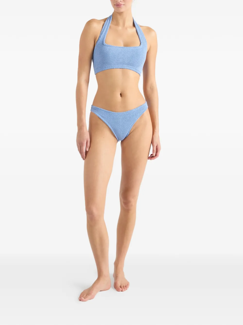 Hunza G Sandy bikini met halternek Blauw