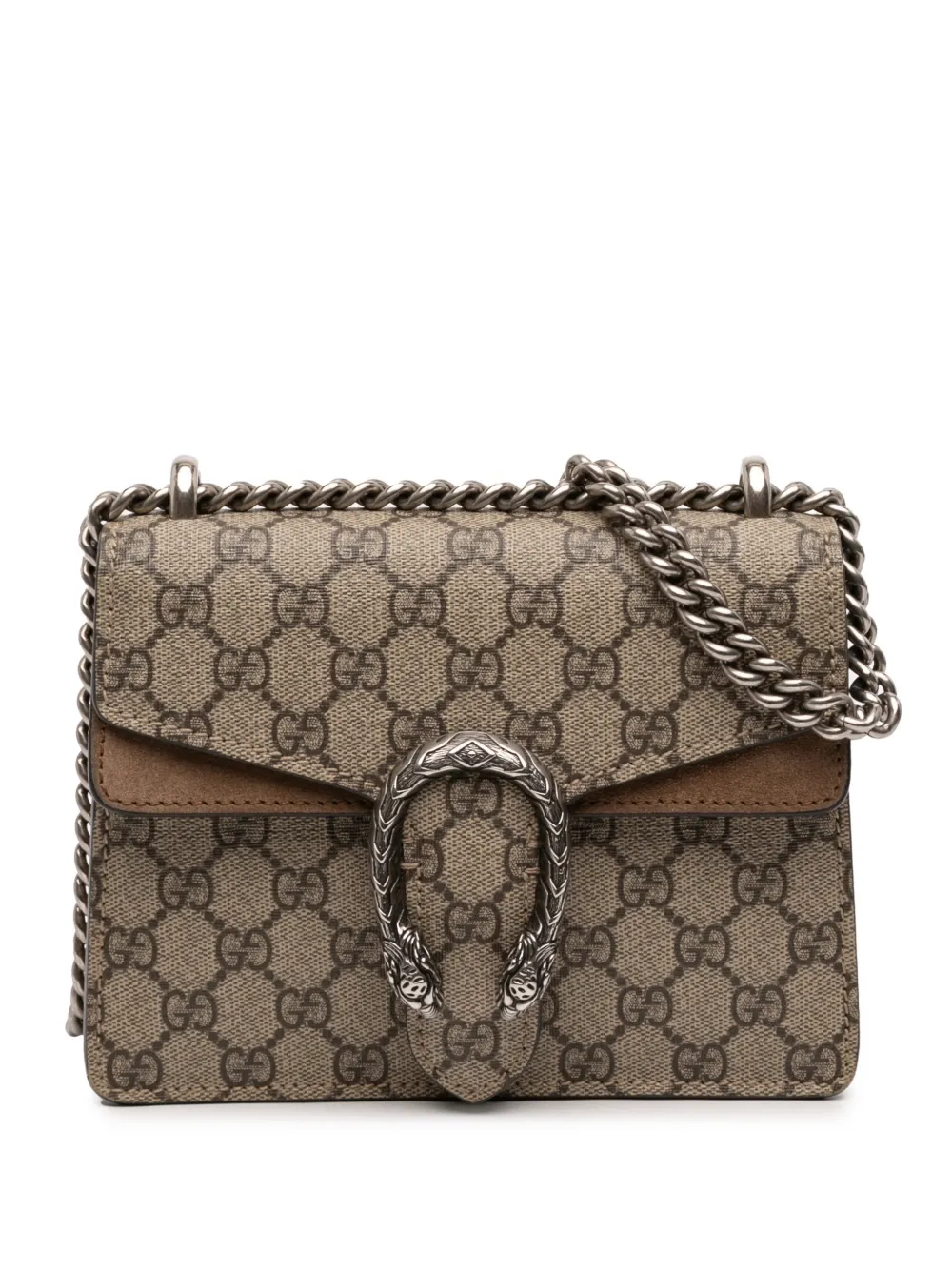 Gucci Pre-Owned 2016-2025 Small GG Supreme Dionysus crossbody bag - Marrone