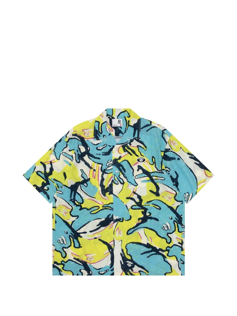 AAPE BY *A BATHING APE® printed button shirt