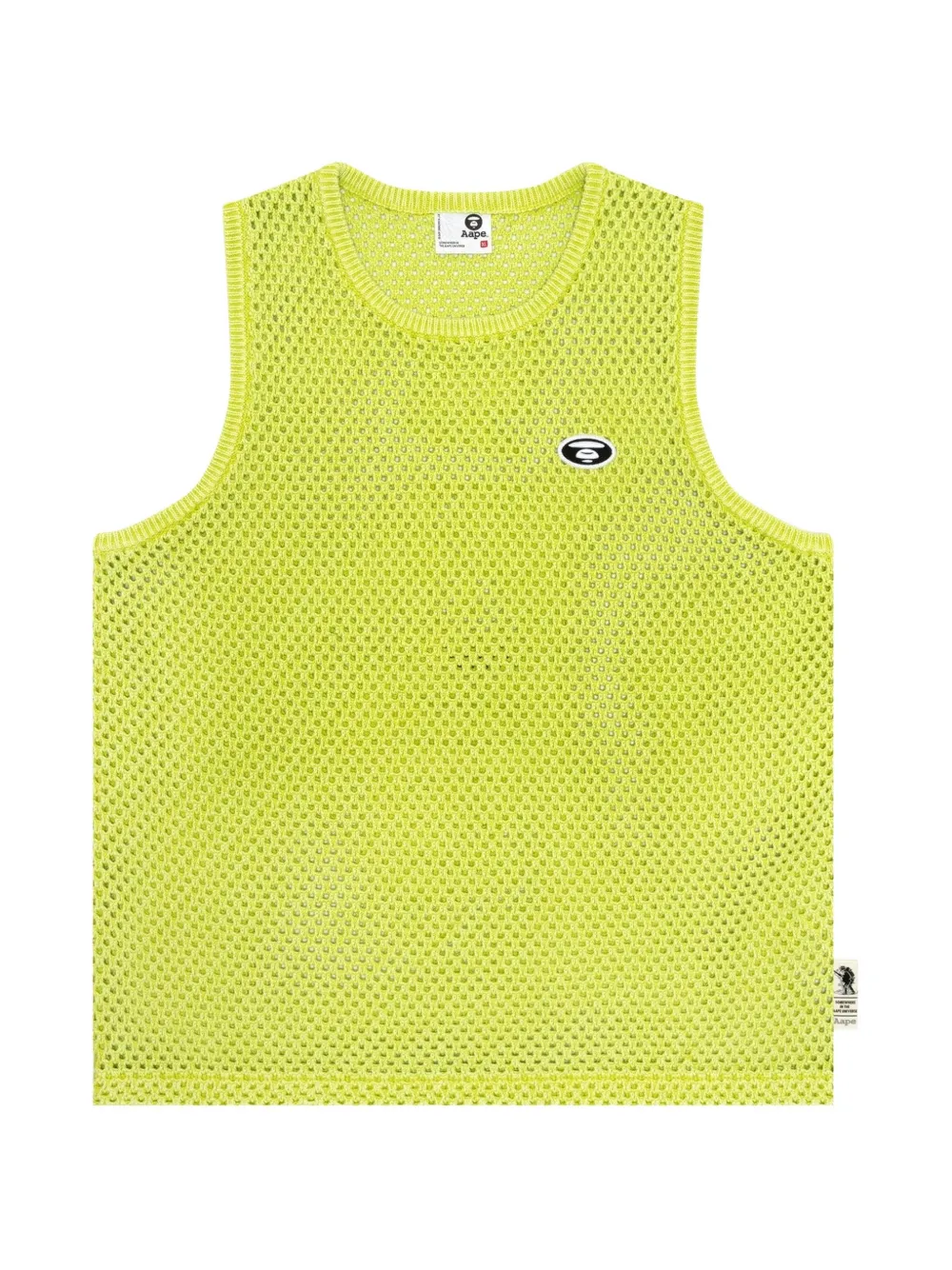 AAPE BY *A BATHING APE® Moonface-patch open-knit tank top