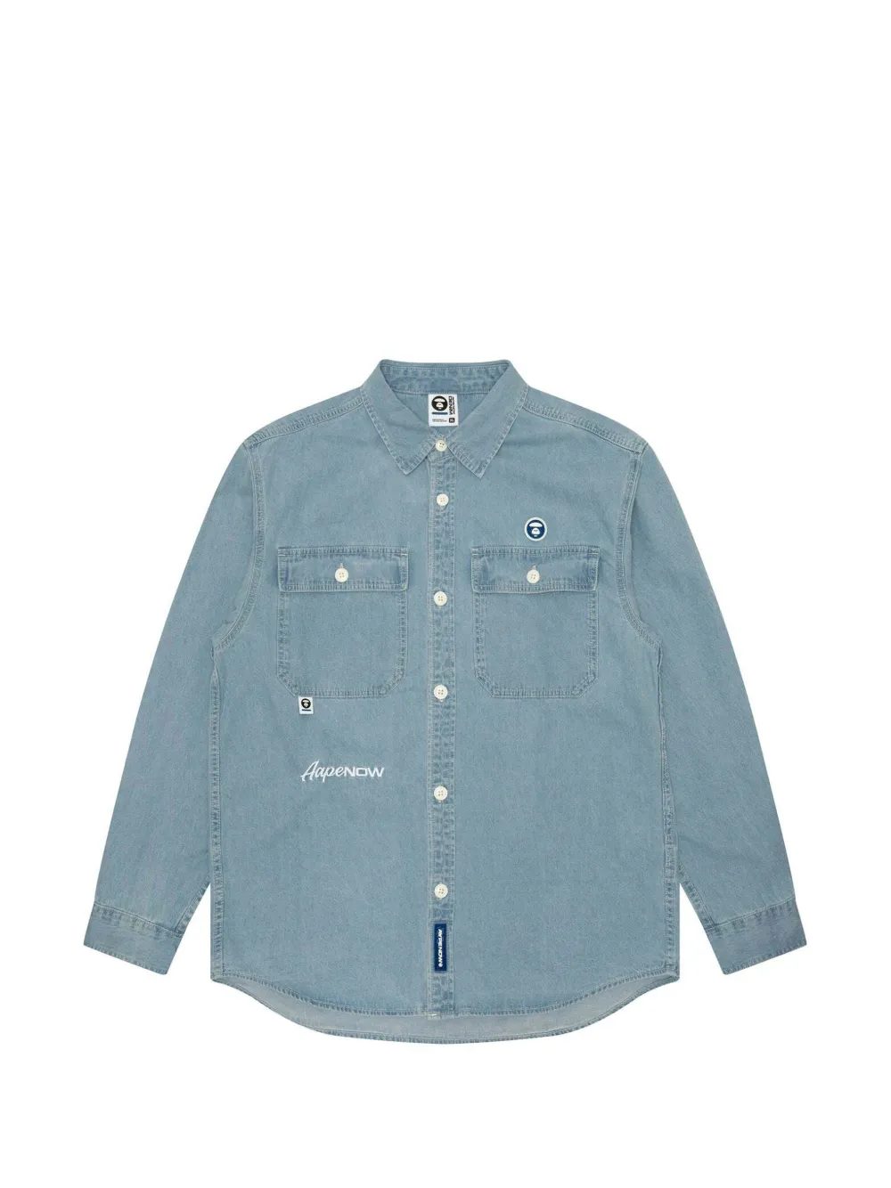 AAPE BY *A BATHING APE® Moonface patched-pocket shirt · S