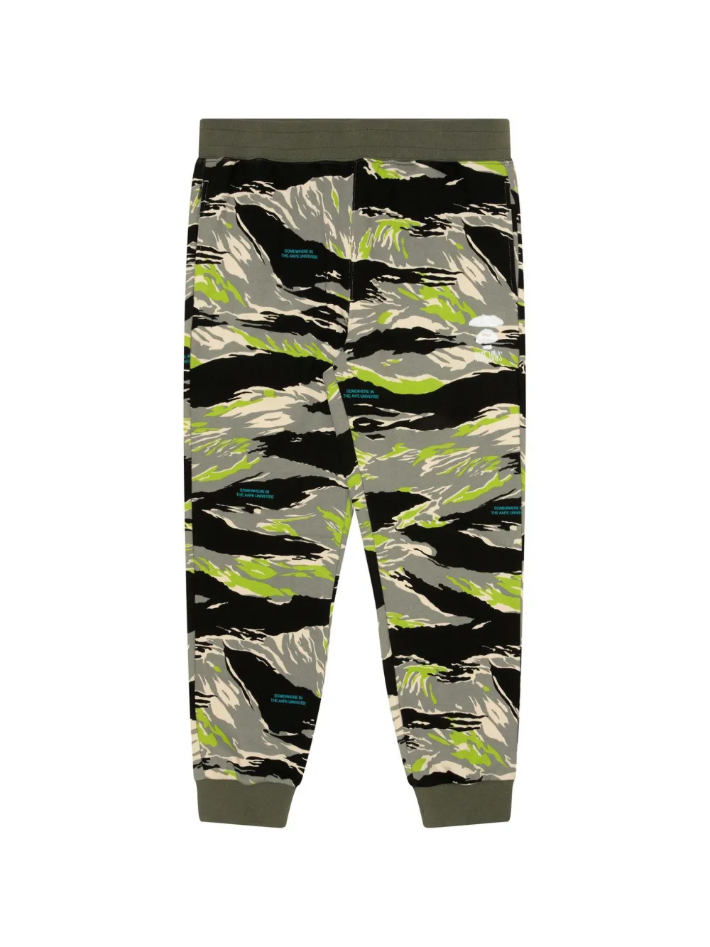 AAPE BY *A BATHING APE® embroidered camouflage track pants