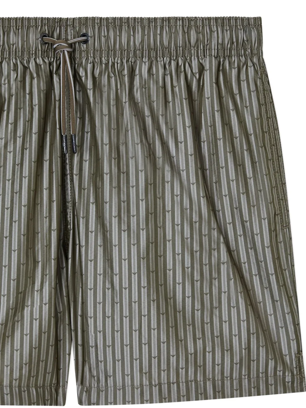 Emporio Armani Zwembroek met logo-patroon Groen