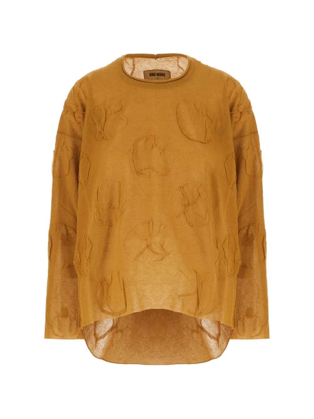 Uma Wang raised-pattern sweater - Orange