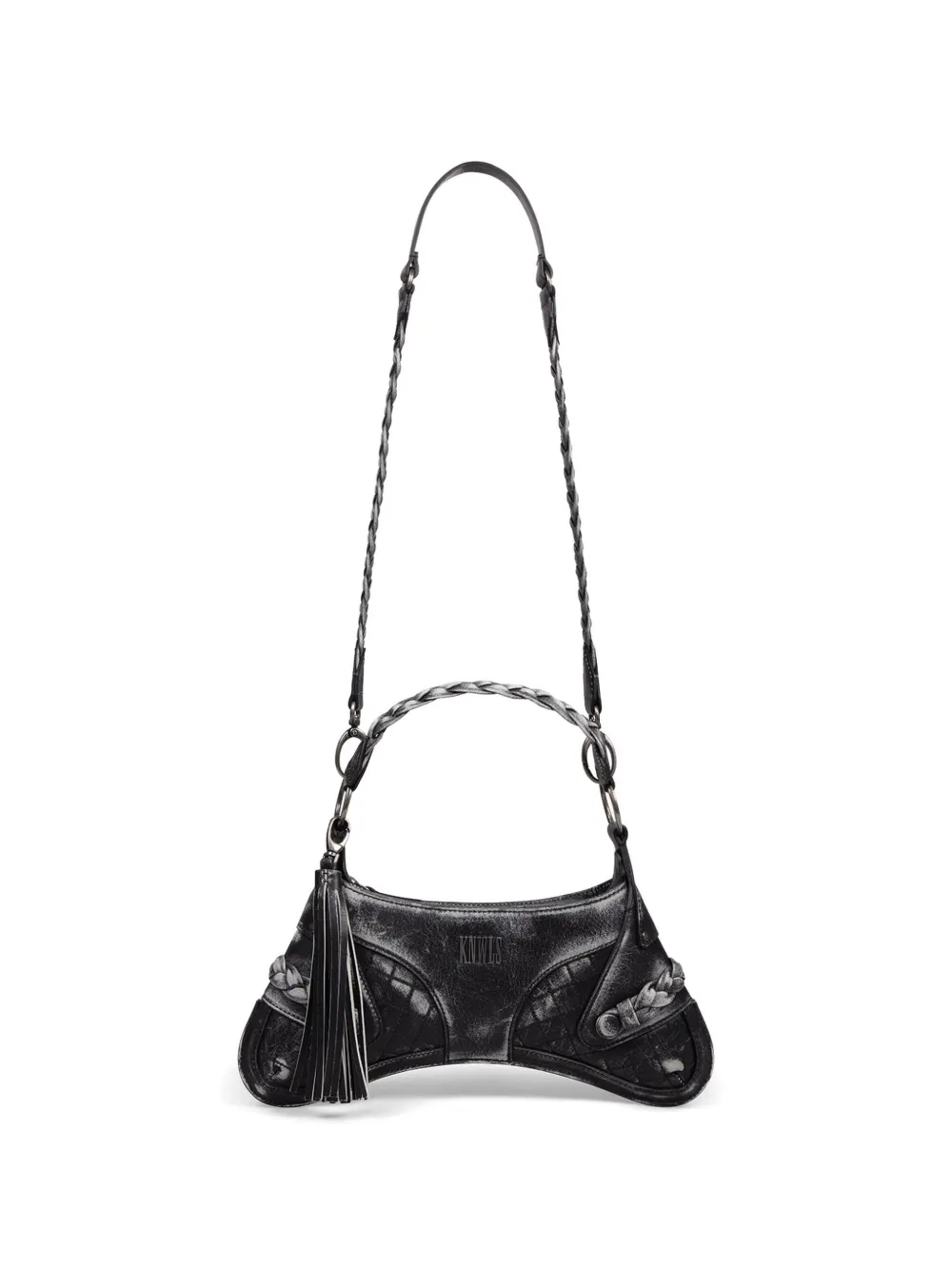  Knwls Rounded Strap Shoulder Bag - Grey 