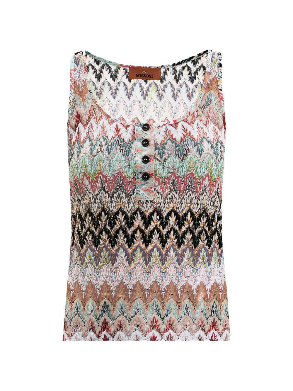Missoni button patterned top - Toni neutri