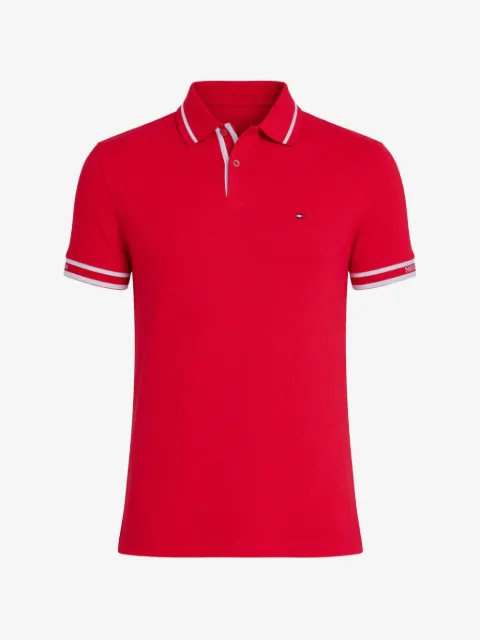 Tommy Hilfiger pikétröja med randdetalj