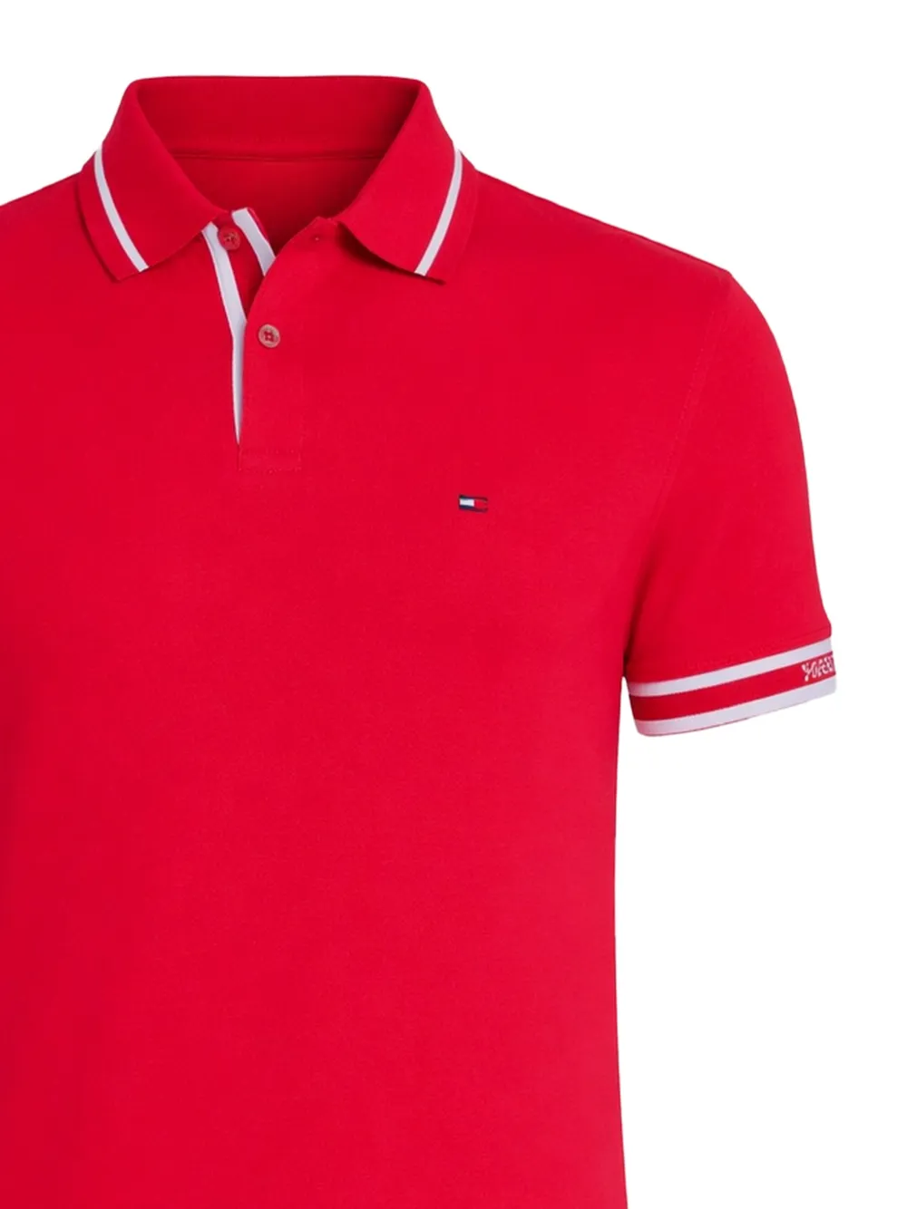 Tommy Hilfiger Poloshirt met strepen Rood
