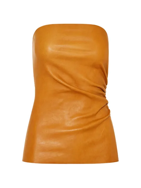 Stouls gathered leather top