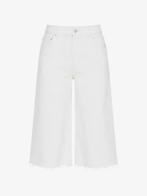 MOTHER The Whole Lot Zip Twist Fray shorts