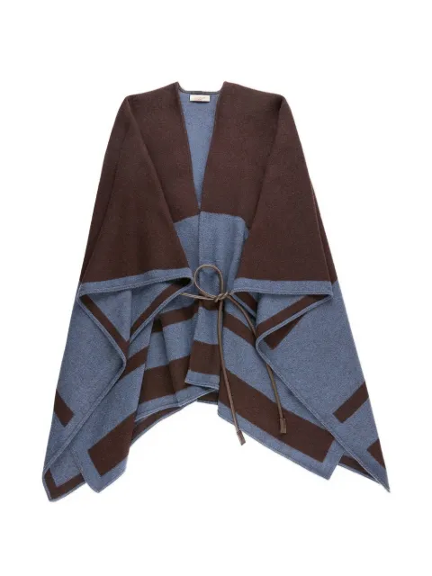 Zanone tie-waist poncho