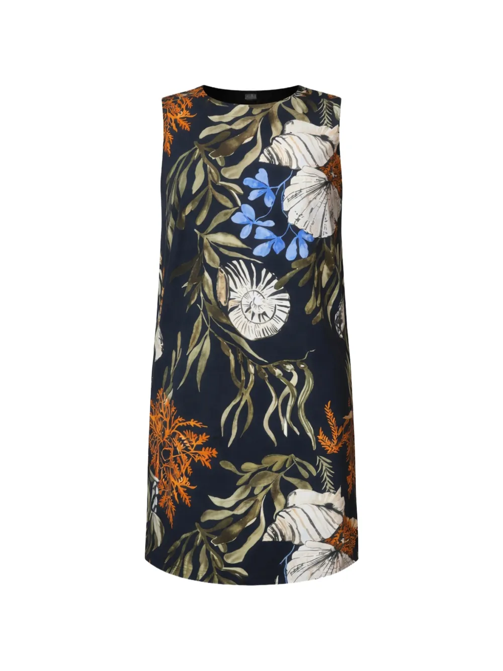 Marella floral-pattern mini dress - Blu