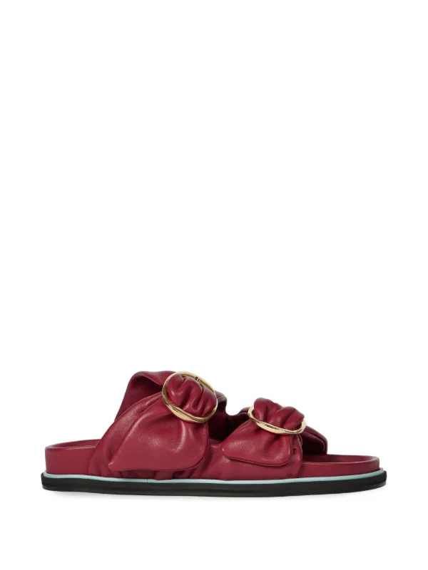 Paul Smith Camolin Buckle Sandals in Red