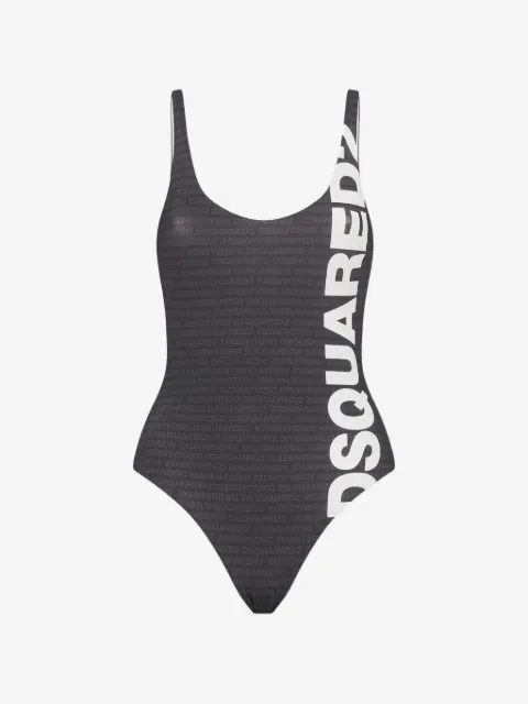 DSQUARED2 traje de baño con logo estampado