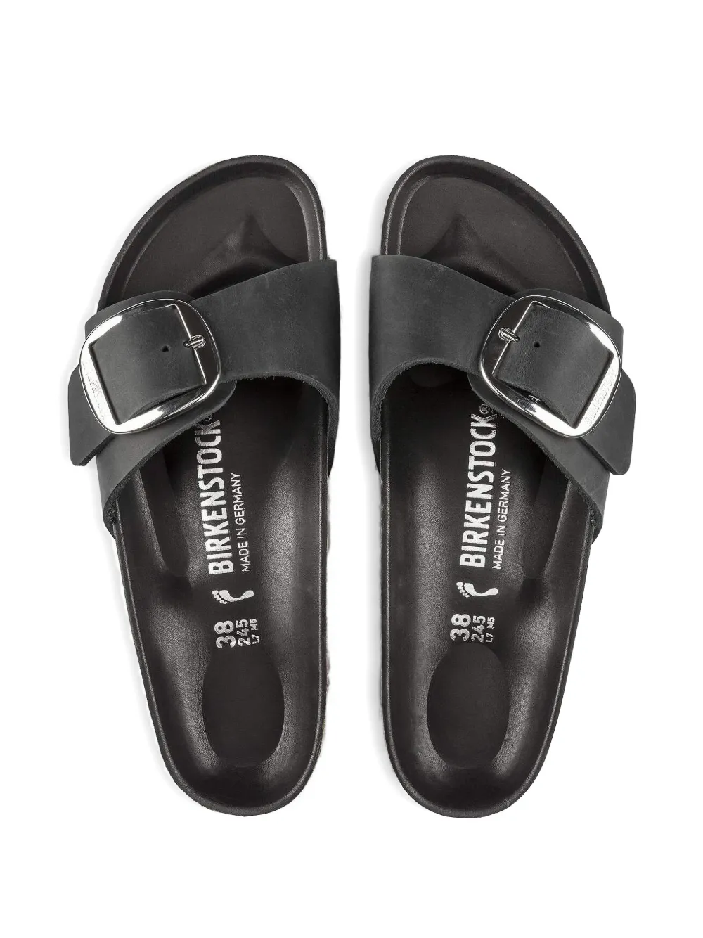 Birkenstock Madrid buckked sandals Zwart