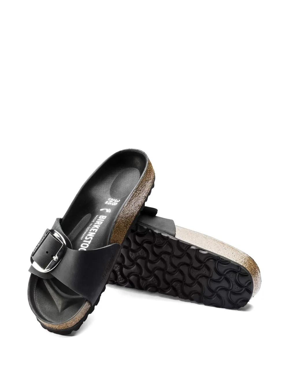 Birkenstock Madrid buckked sandals Zwart
