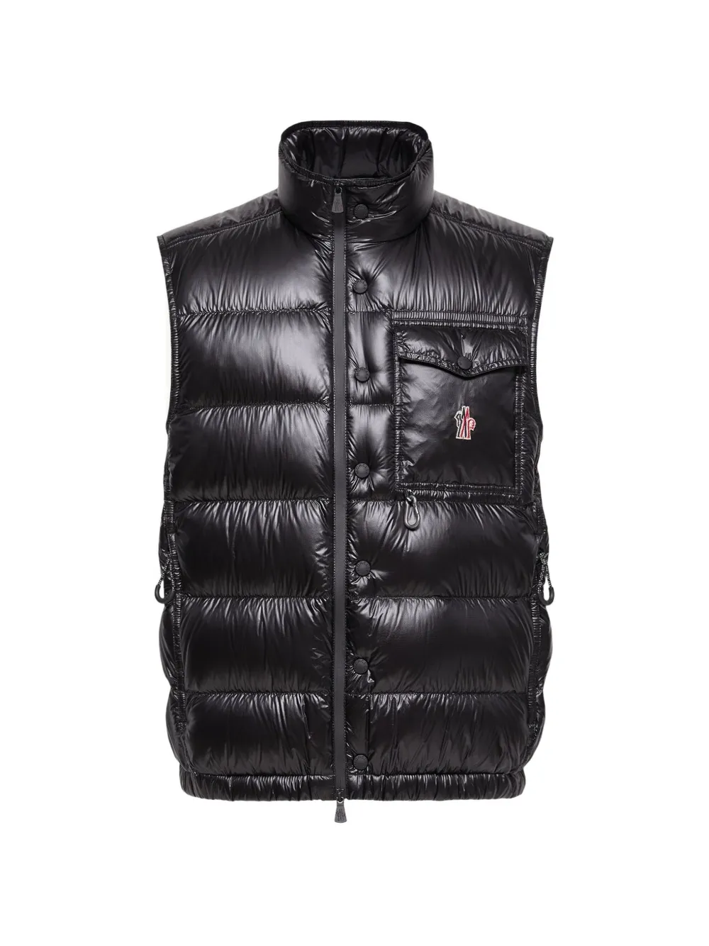 Moncler Bodywarmer met logoprint Zwart