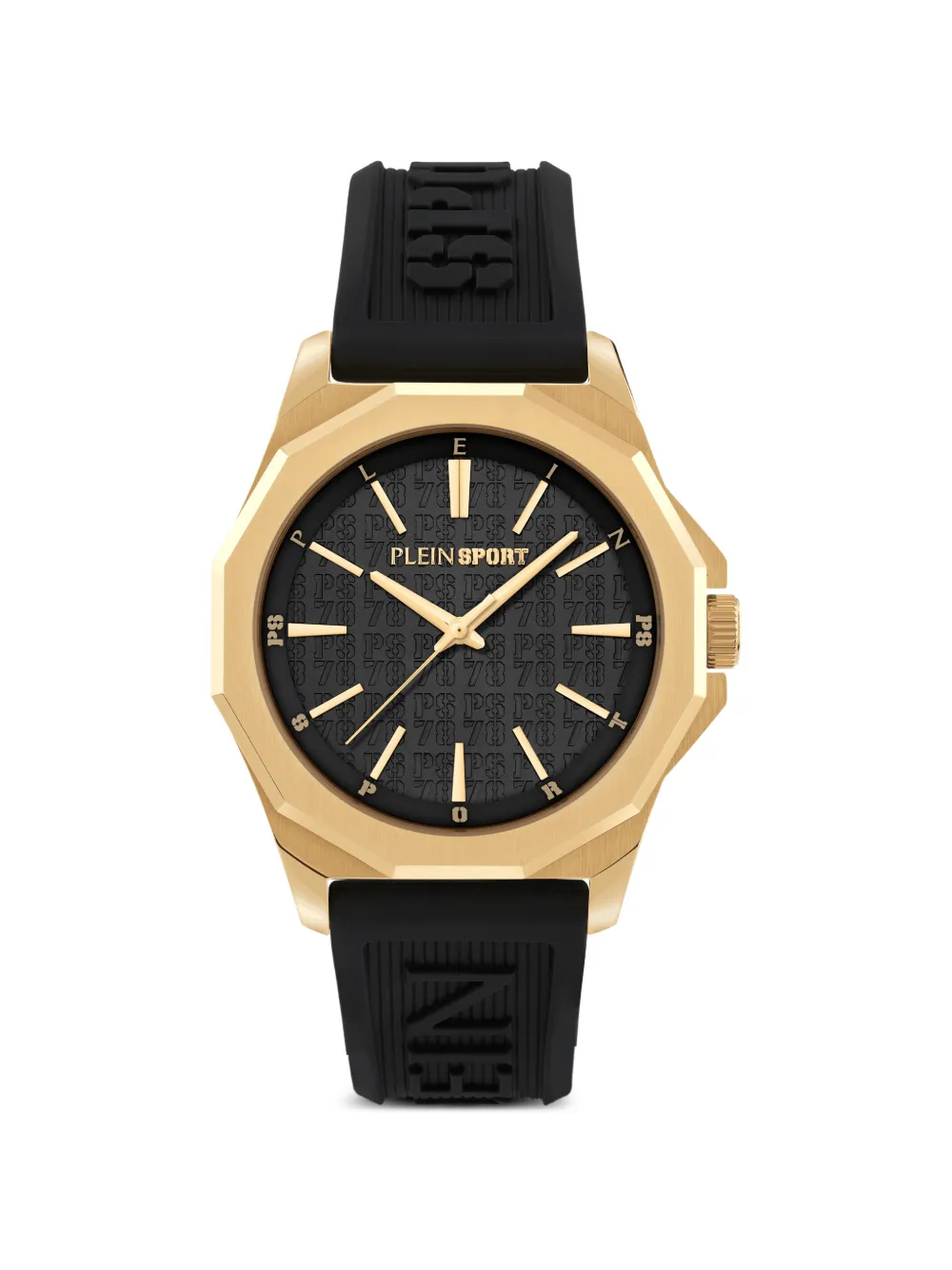 Plein Sport black onyx silicone 42mm watch - Nero