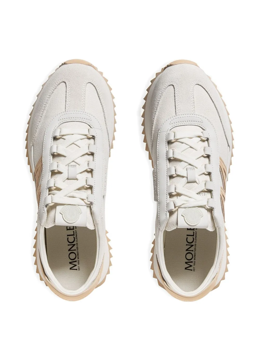 Moncler Pacey2 sneakers met geborduurd logo Beige