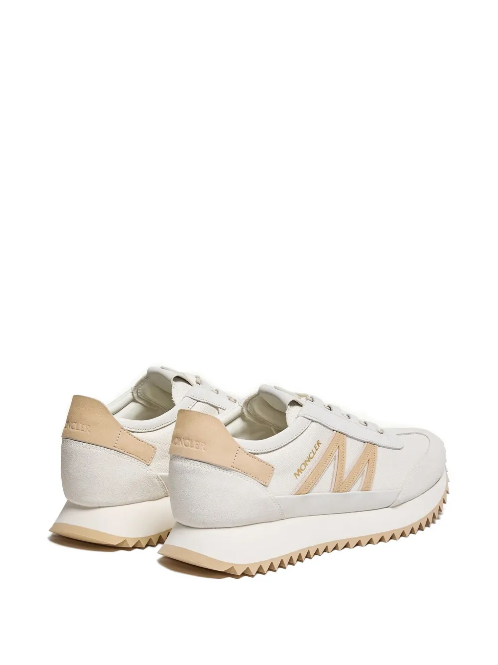 Moncler Pacey2 sneakers met geborduurd logo Beige