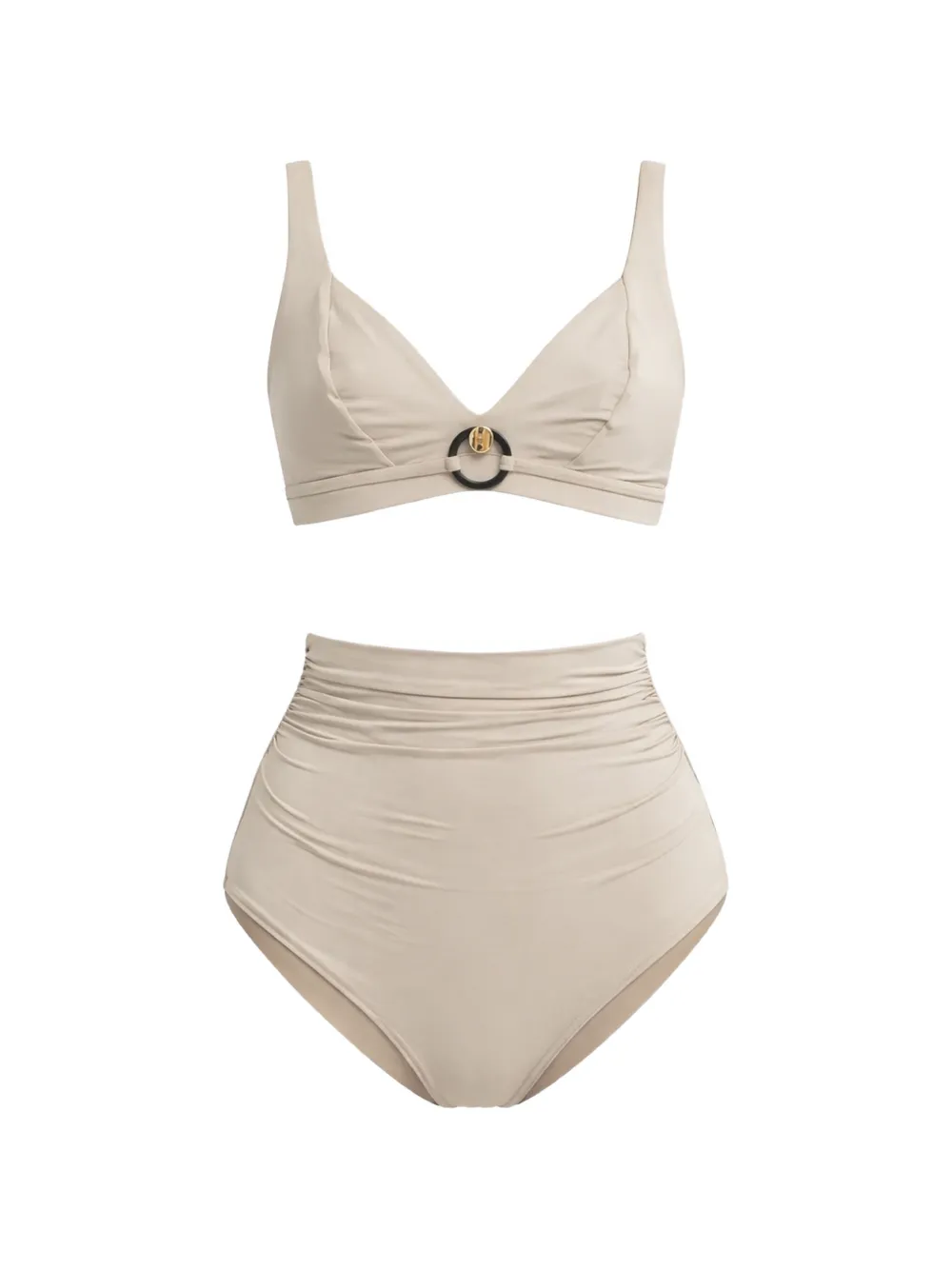 Max Mara triangle-cup bikini top - Nude