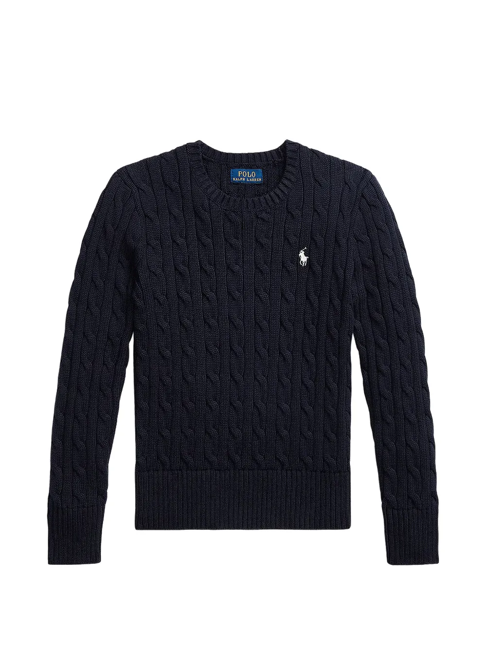 POLO RALPH LAUREN KIDS Maglione con lavorazione intrecciata - Blu