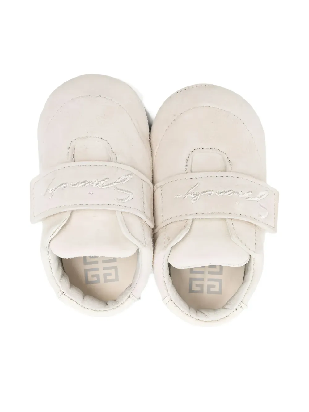 Givenchy Kids logo strap sandals Beige