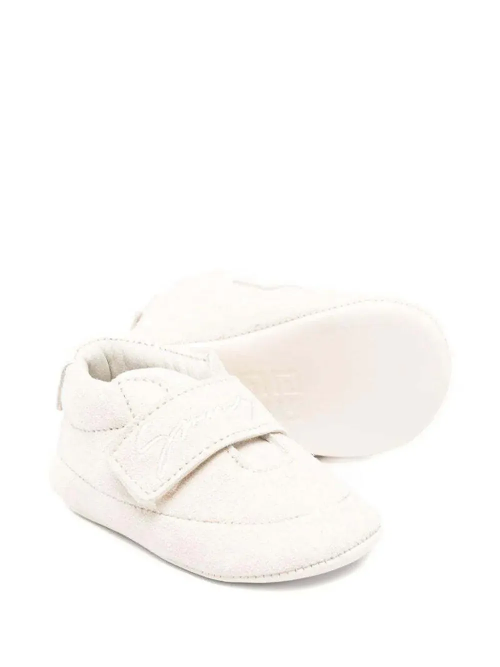 Givenchy Kids logo strap sandals Beige
