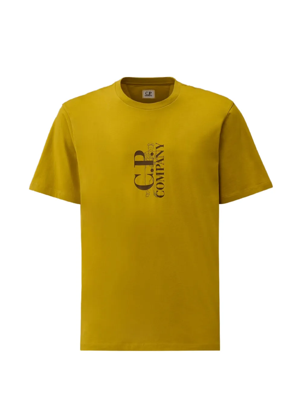 C.P. Company logo printed T-shirt - Gelb