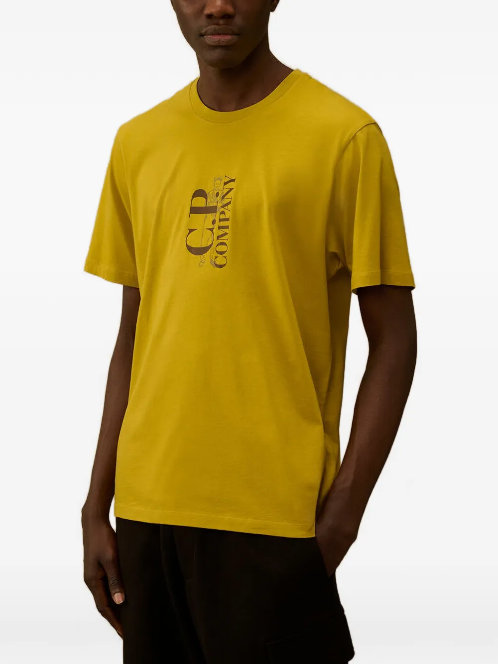 C.P. Company 30 1 jersey T-shirt met korte mouwen en print Geel