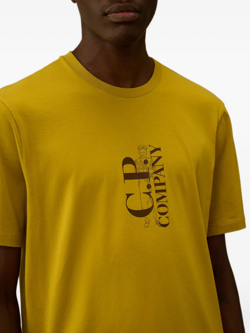 C.P. Company 30 1 jersey T-shirt met korte mouwen en print Geel