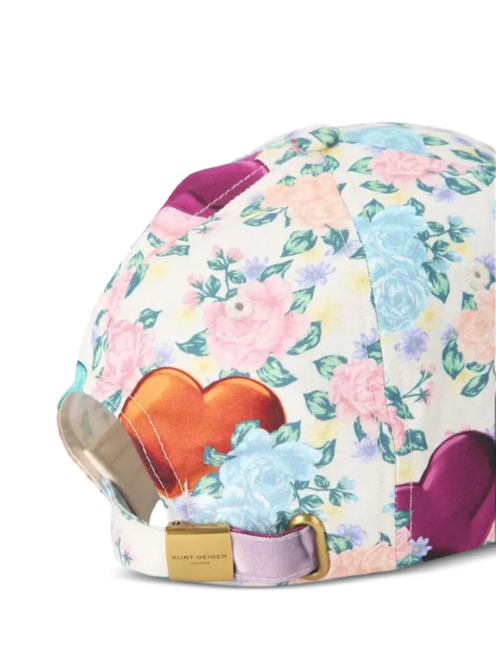  Kurt Geiger London Floral-patterned Baseball Cap - Neutrals 