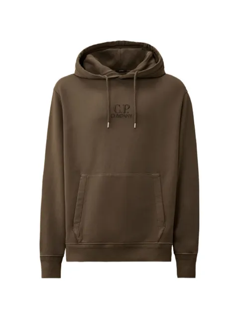 C.P. Company logo hooded sweatshirt