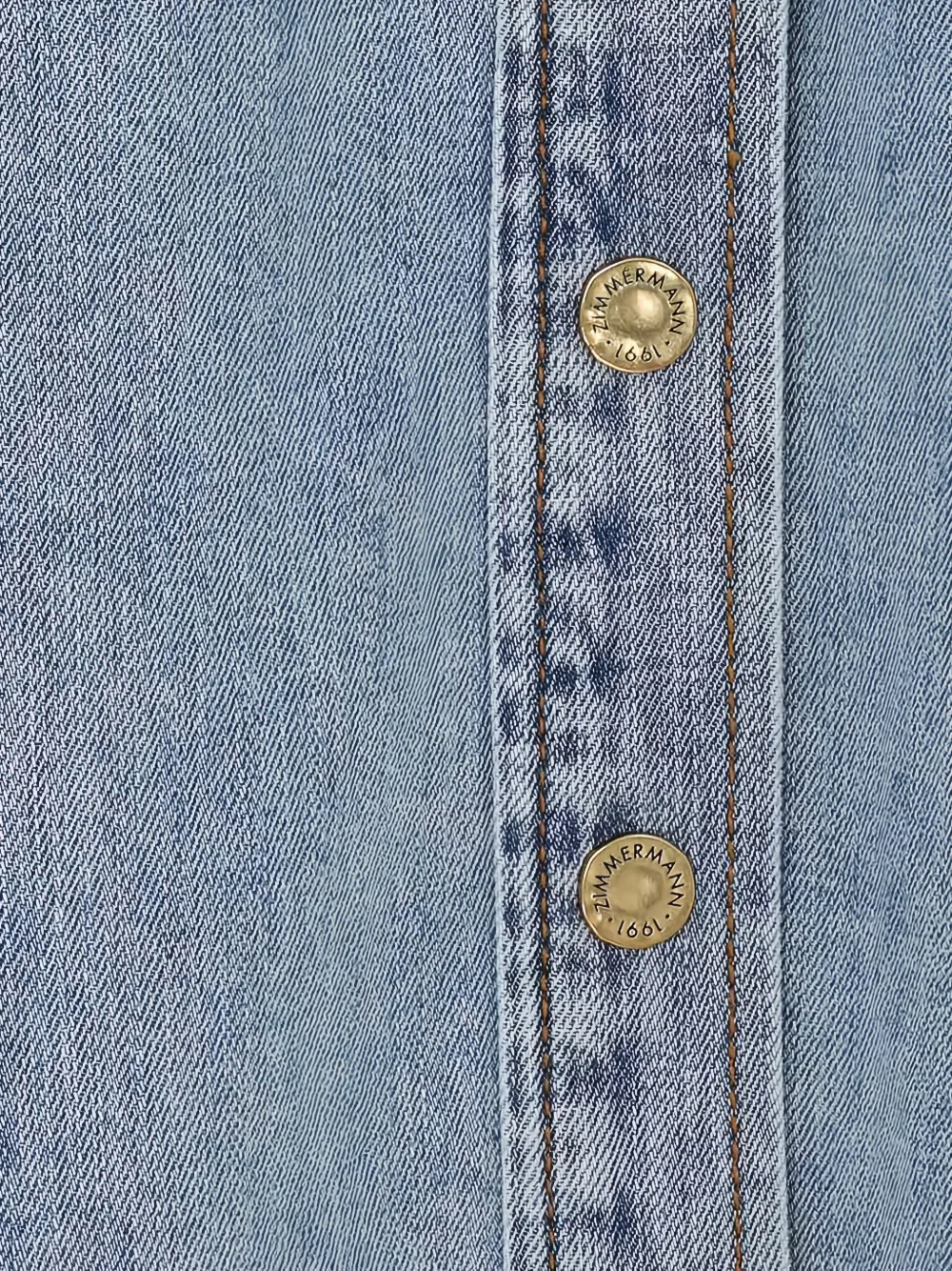  Zimmermann Long-sleeves Denim Shirt - Blue 