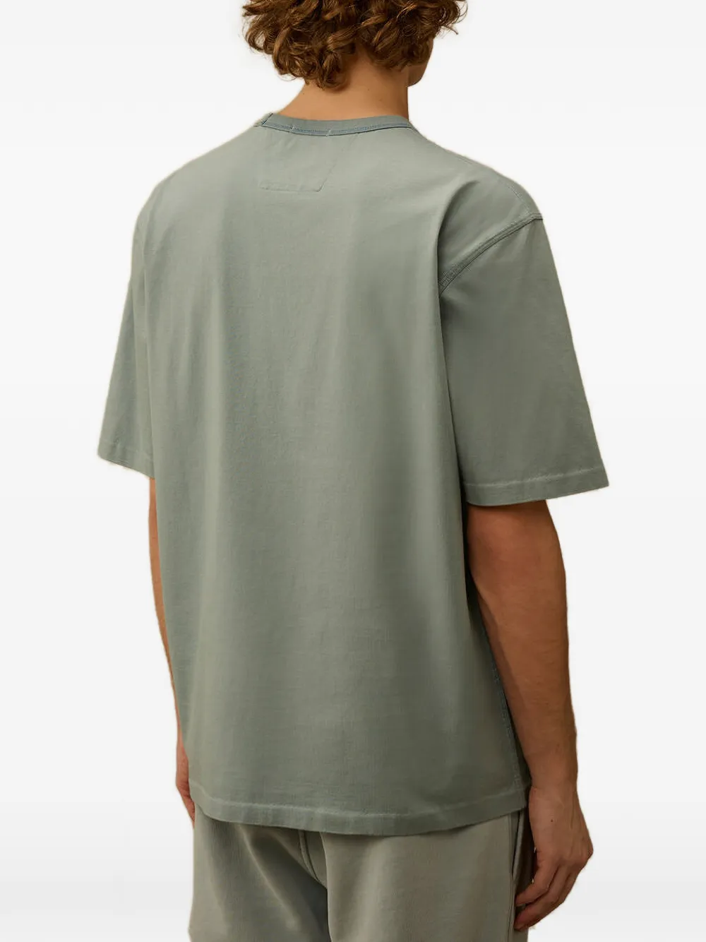 C.P. Company 30 2 gemerceriseerd jersey T-shirt met korte mouwen en logo Groen