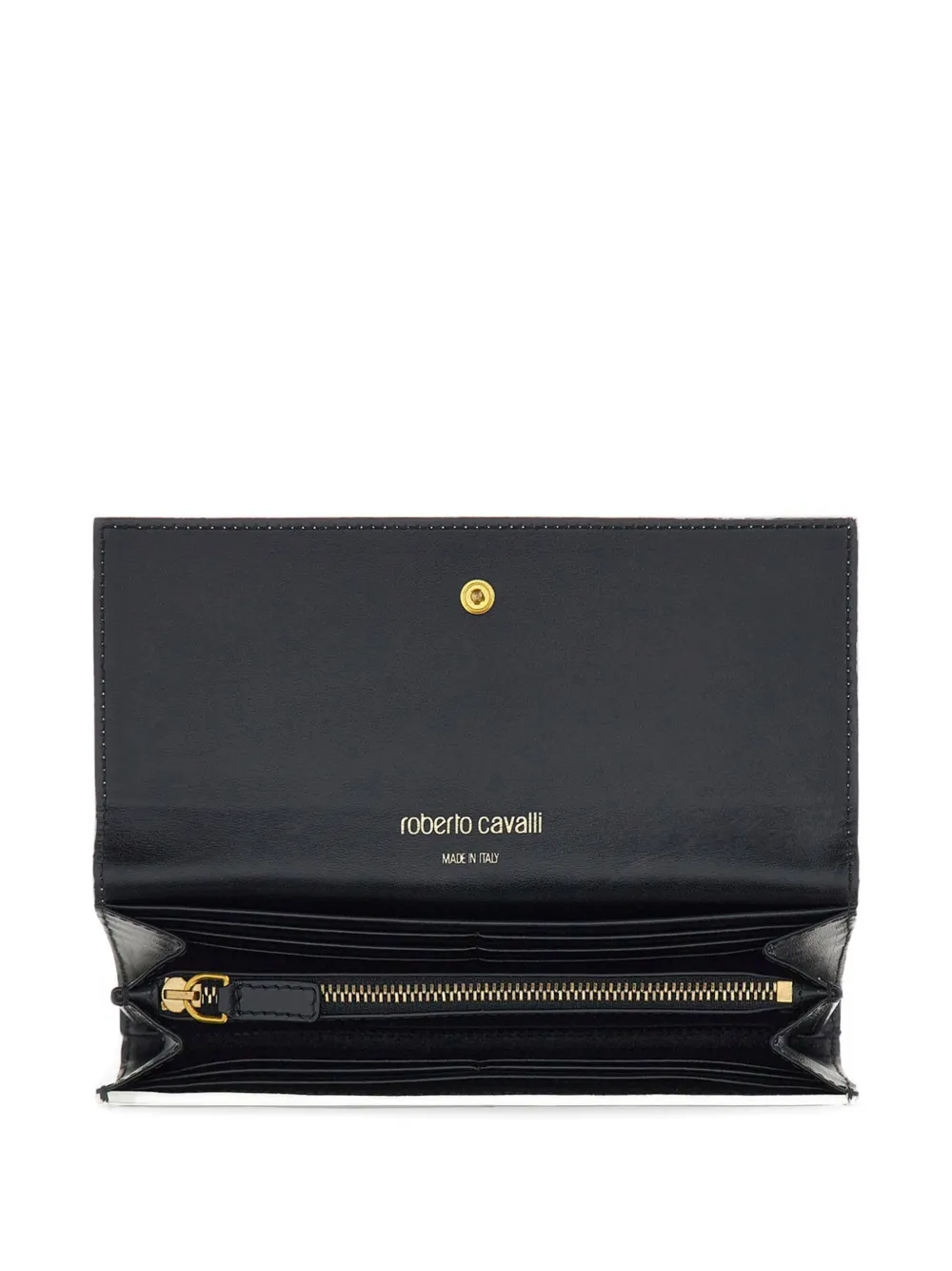  Roberto Cavalli Logo Wallet - Neutrals 