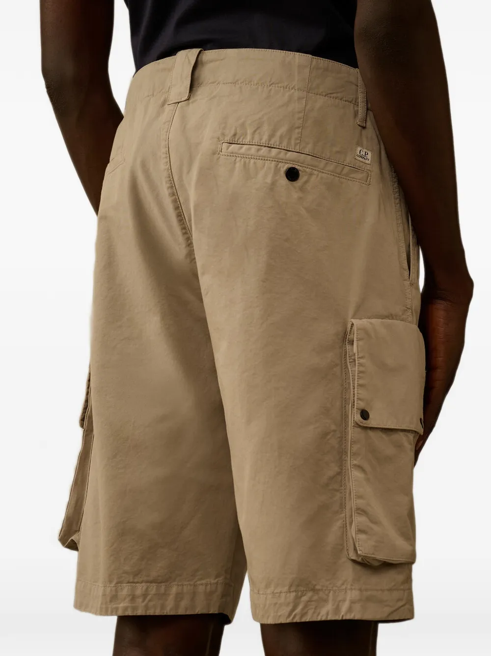 C.P. Company Gabardine Lens katoenen-cargo shorts Beige