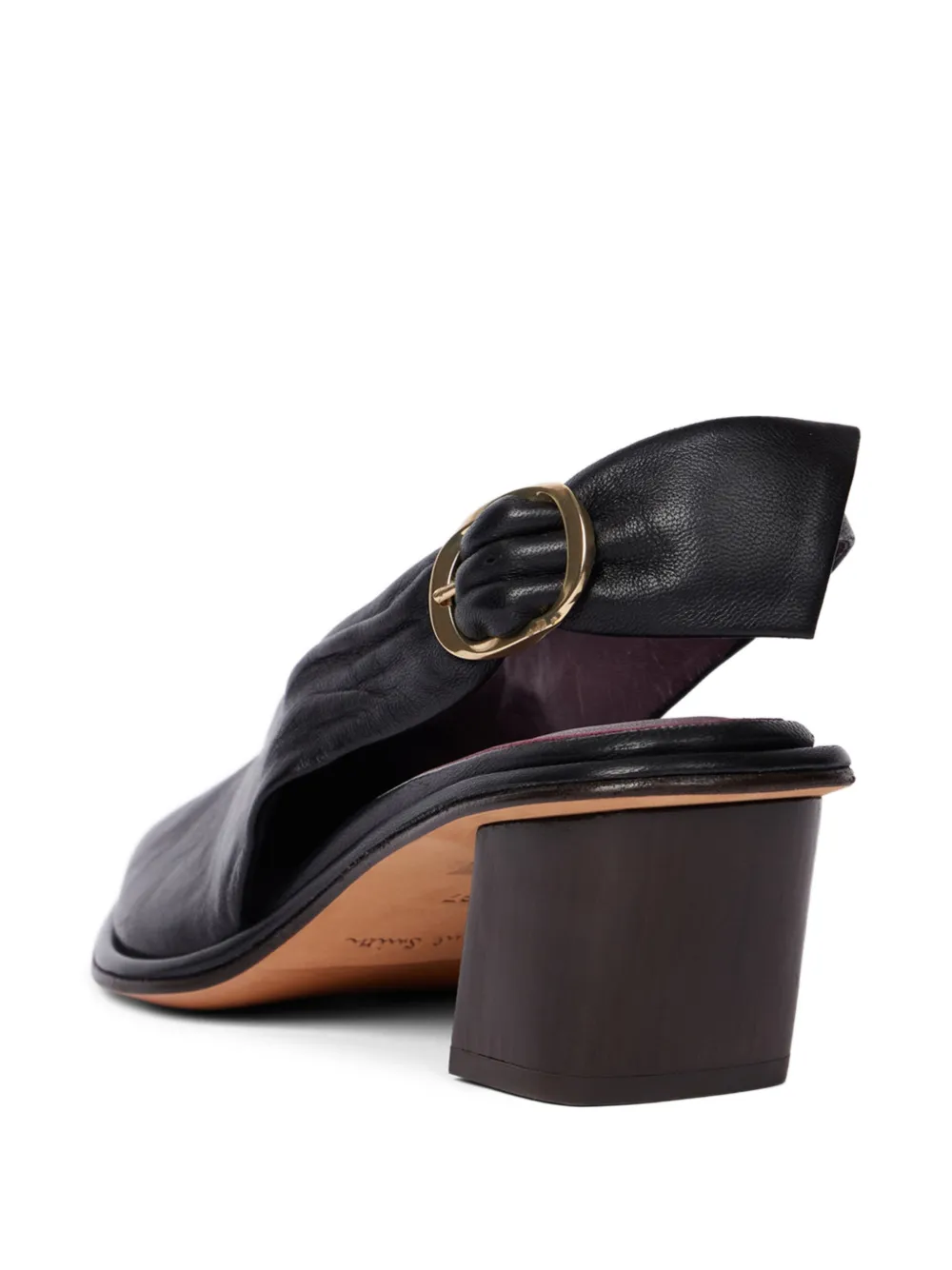 Paul Smith Clareen' Leather Sling-back Heels in Black, view 5