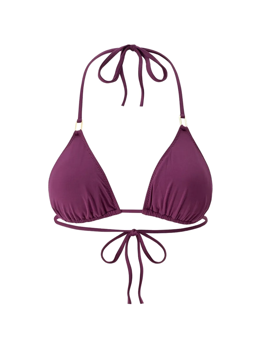 Melissa Odabash ring-detail triangle bikini top - Viola