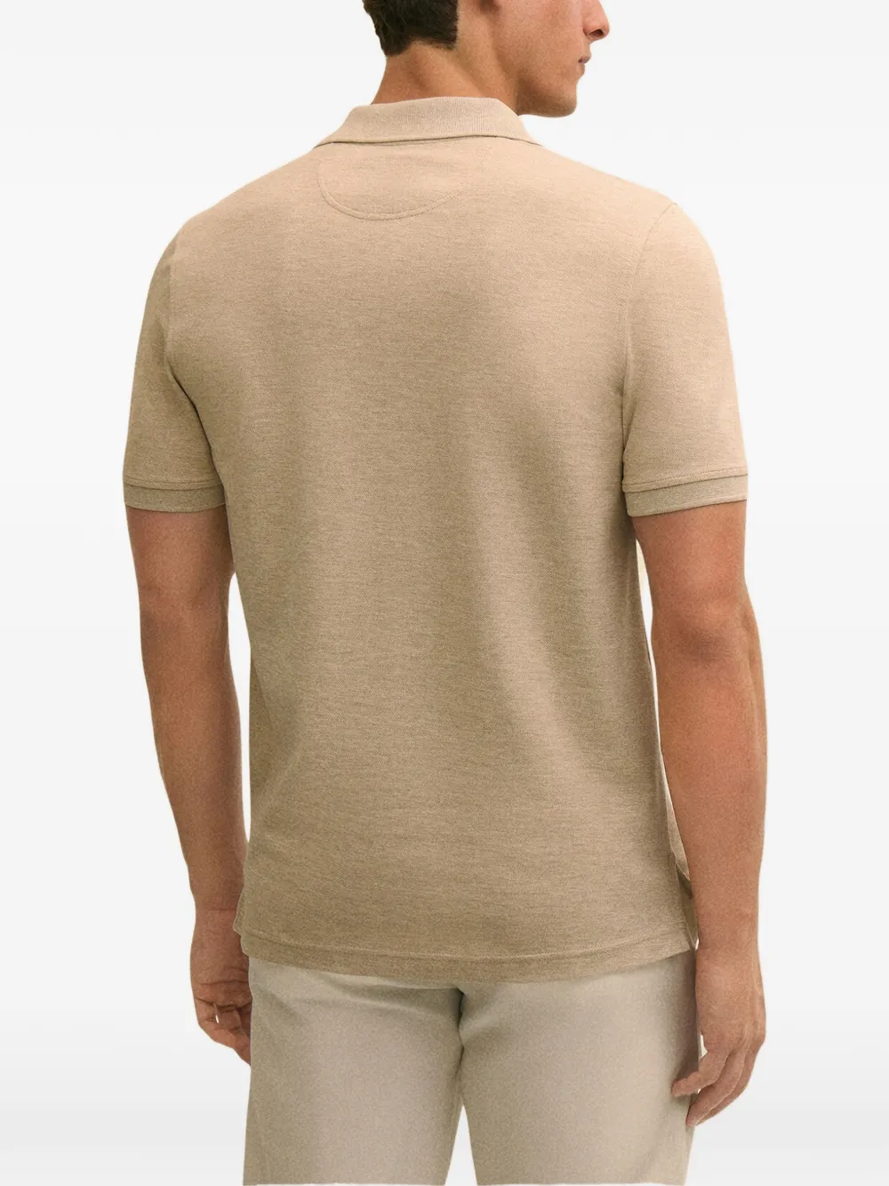 Brooks Brothers Poloshirt met geborduurd logo Beige