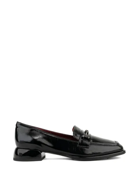 LINDA BAUMANN metal-embellished leather loafers