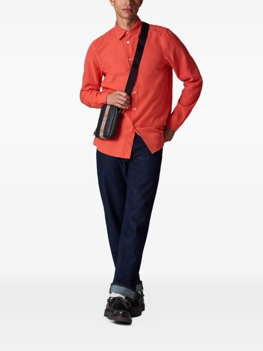 PS Paul Smith Button-down overhemd met puntkraag Rood