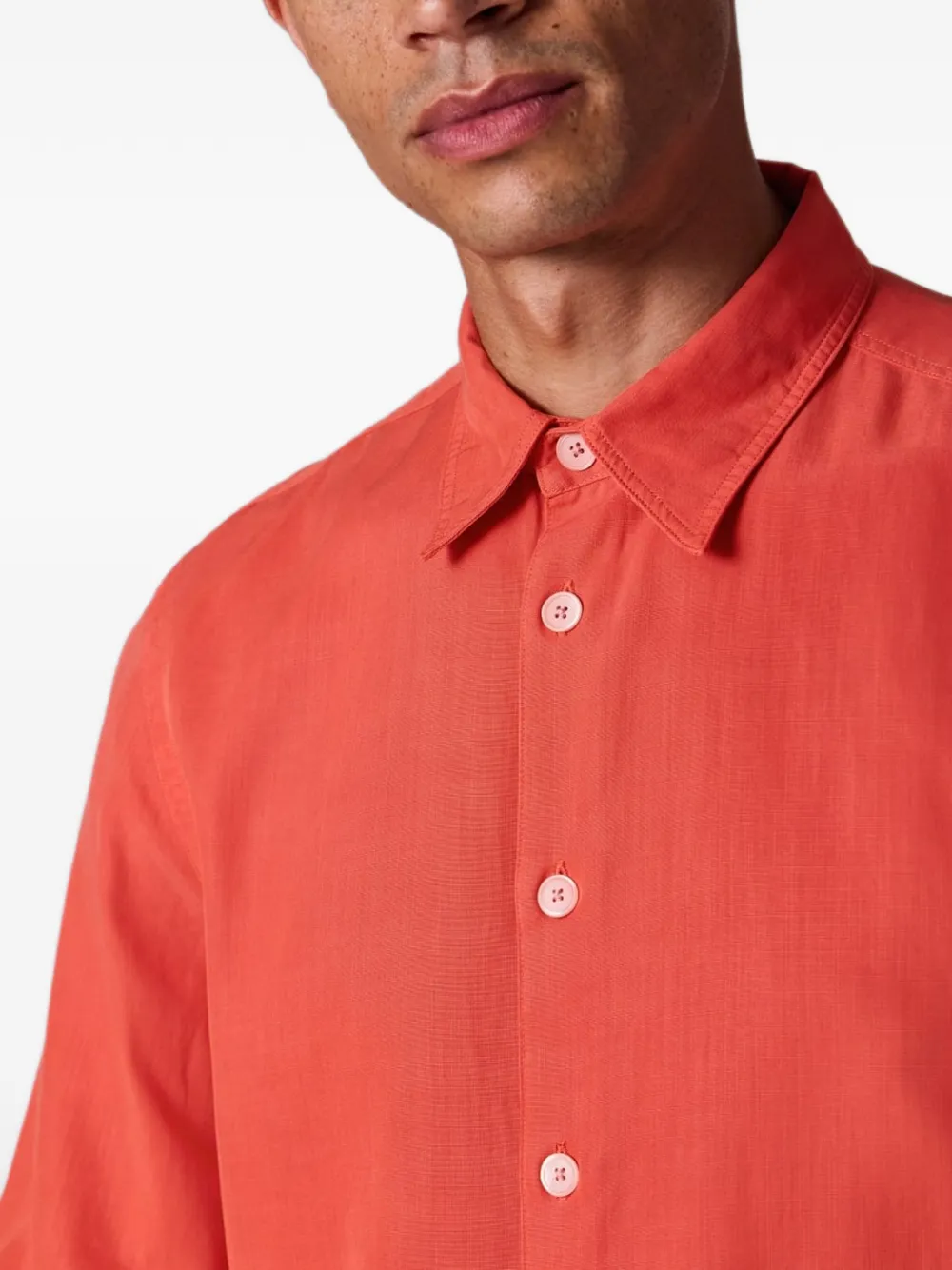 PS Paul Smith Button-down overhemd met puntkraag Rood