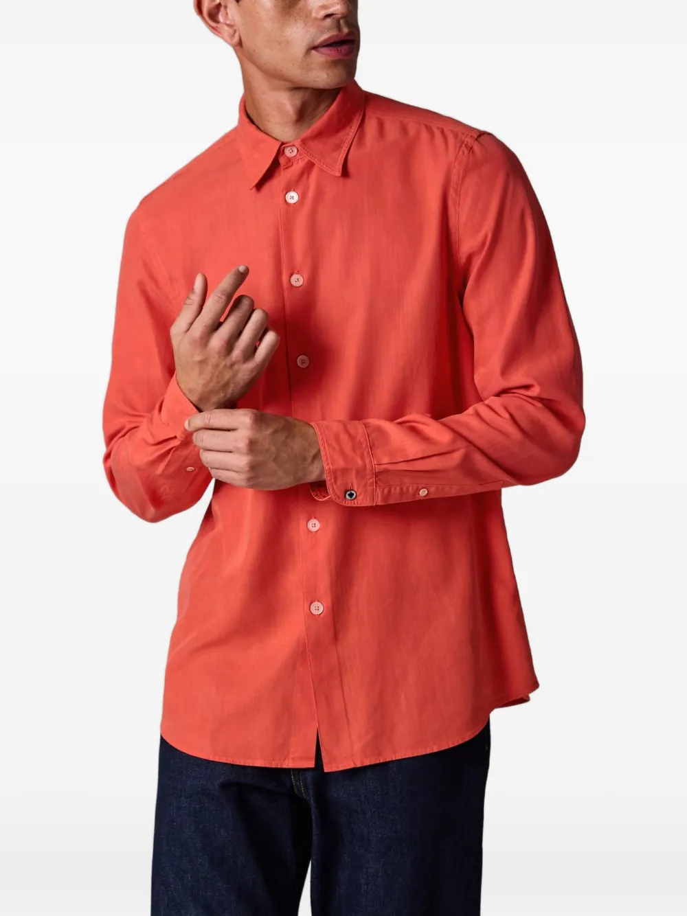 PS Paul Smith Button-down overhemd met puntkraag Rood