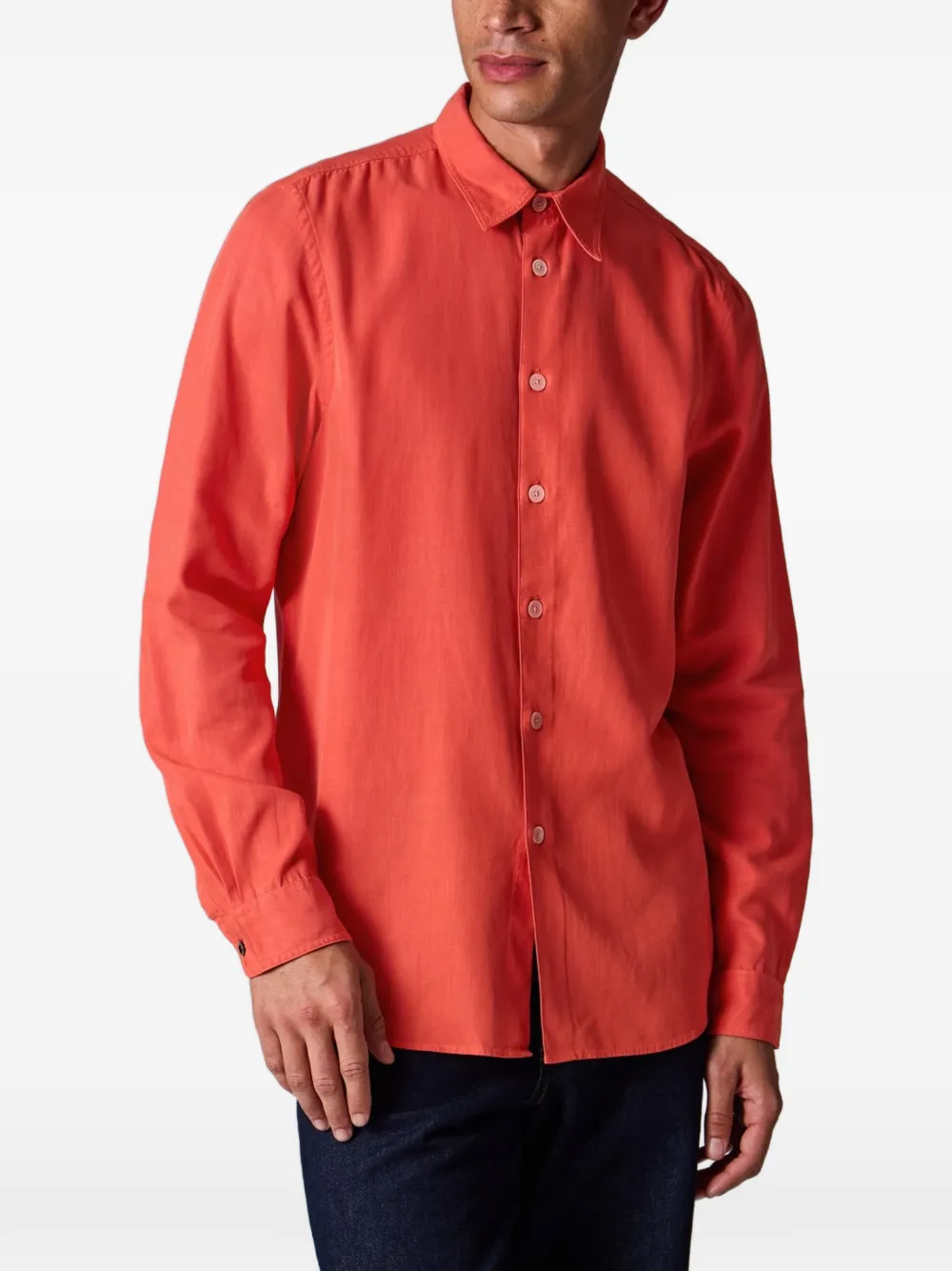 PS Paul Smith Button-down overhemd met puntkraag Rood